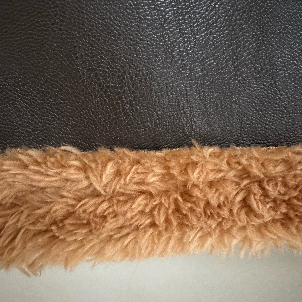 Brown Shearling Lined Leather Jacket - image 6